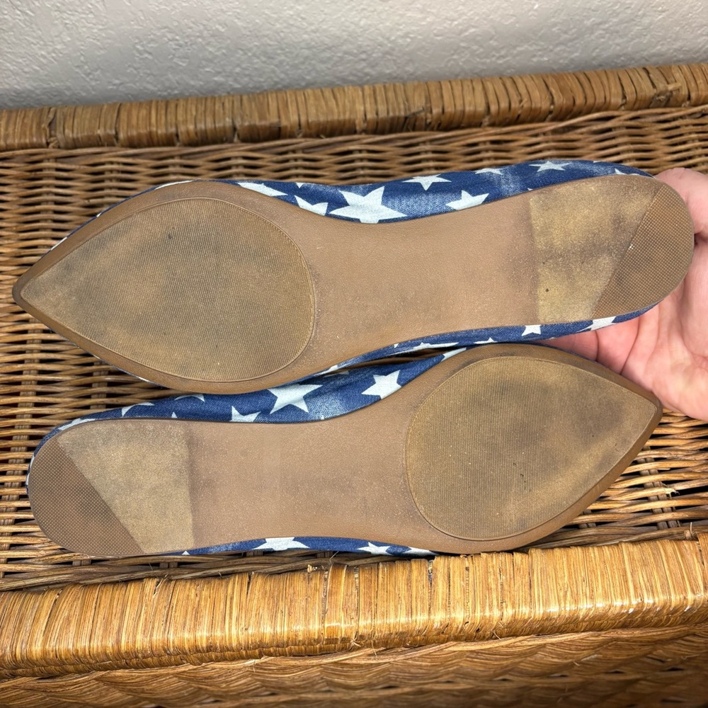 Steve Madden Haanna Star Print Flat Size 11 - Picture 8 of 9
